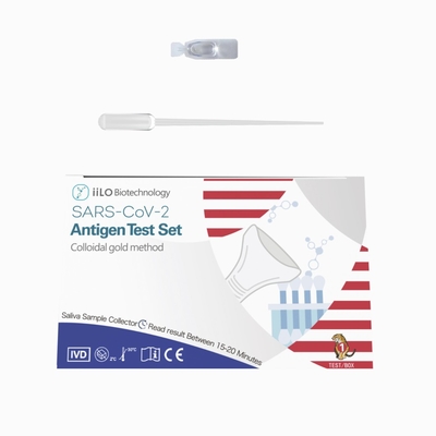 collettore stabilito di prova d'autoverifica Malesia del campione della saliva dell'antigene di minuti SARS-CoV-2 dello iiLO 15-20 1 prova/scatola